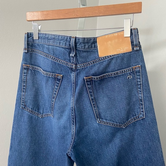 Rag & bone Ruthie Super High Rise Straight Jeans Baywater size 28 - Picture 8 of 13